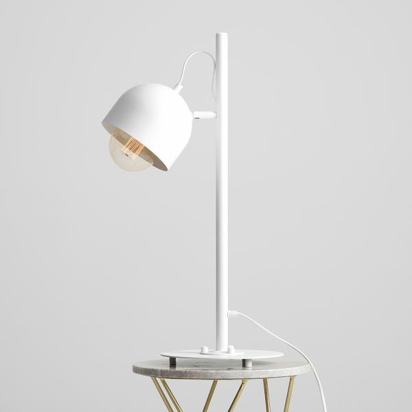 lampa biurkowa nowoczesna biała
