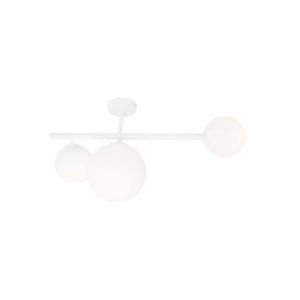 Lampa sufitowa / kinkiet Dione - biała, szklane klosze