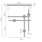 Designerska lampa wisząca O-Line L-4 - złota, LED - 1