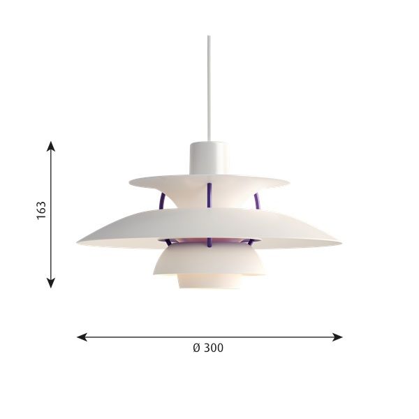 nowoczesny kształt lampa wisząca biel i fiolet