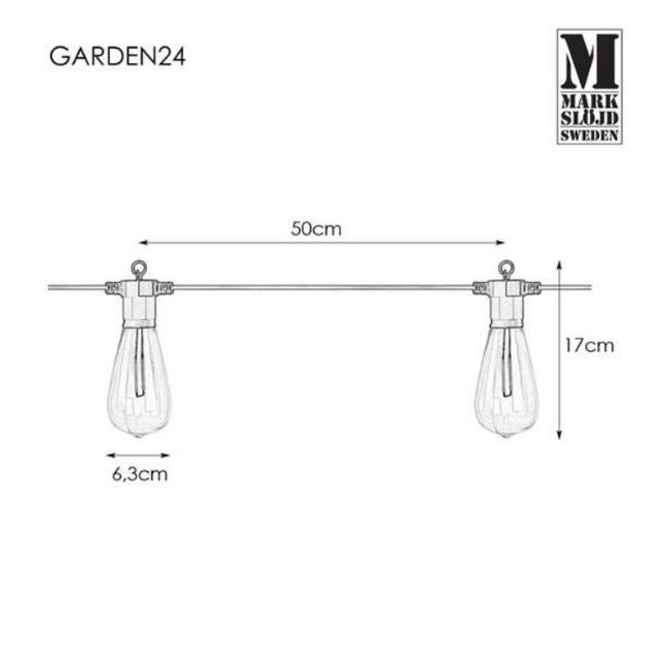 Girlanda ogrodowa Garden 24  - LED, IP44 - 1