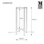 Lampa stojąca Garden 24 - czarna rama, IP44, 54cm - 1