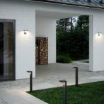 słupki ogrodowe LED Nordlux - solarne oświetlenie przed dom