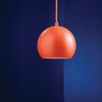 Czerwona lampa wisząca Ball - Frandsen Lighting - kulisty klosz