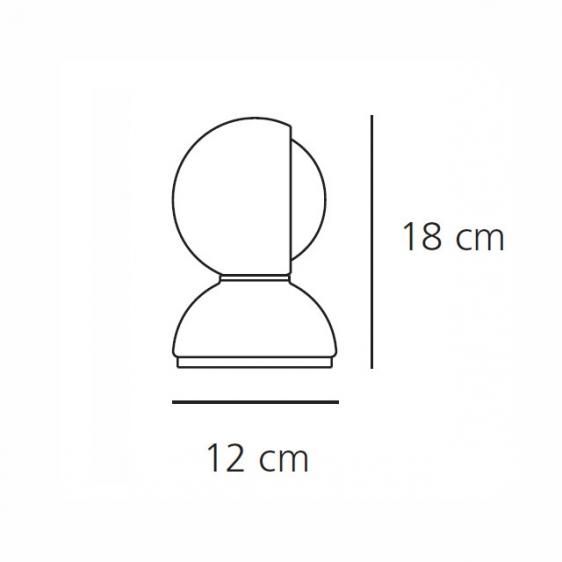 Designerska lampa stołowa Eclisse Tavolo - biała - 1