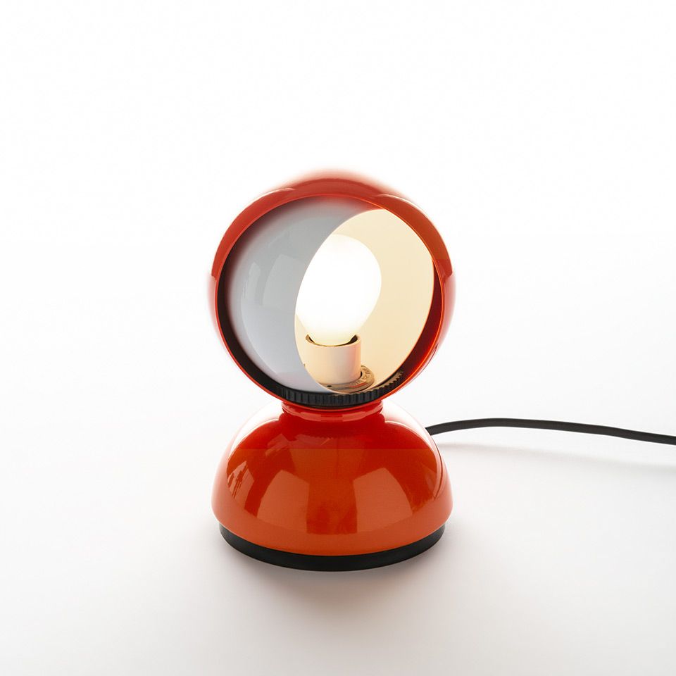 Pomarańczowa lampa stołowa Eclisse Tavolo - nowoczesna