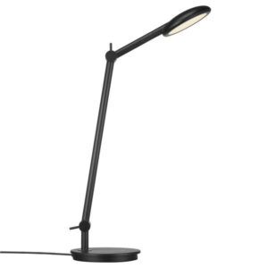 SALE! Czarna lampa biurkowa Bend - Nordlux, regulowana, port USB