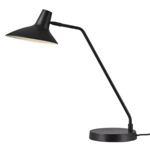 Elegancka lampka biurkowa Darci - DFTP - szeroki, regulowany klosz