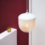 OUTLET Lampa wisząca Magia 26 - Nordlux, szklany klosz, biała - 1