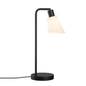 Czarna lampa stołowa Molli - Nordlux, szklany, regulowany klosz