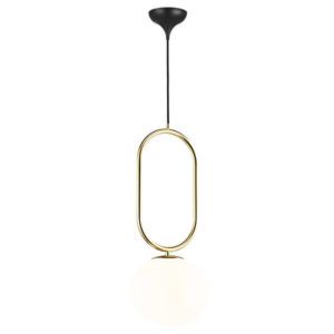 Elegancka lampa wisząca Shapes 22 - DFTP, szklany klosz