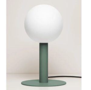 Zielona lampa stołowa Matuba - nowoczesna