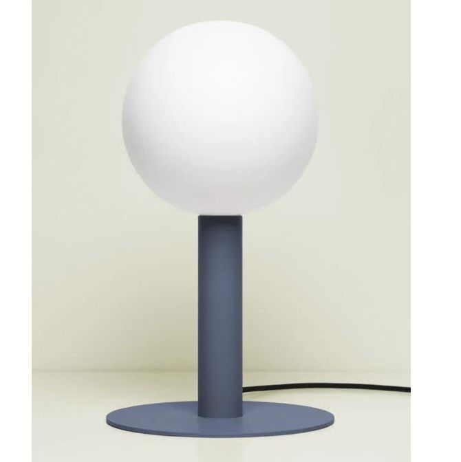 Niebieska lampa stołowa Matuba - nowoczesna