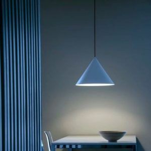 Lampa wisząca Konko Light - 45cm, niebieski stożek