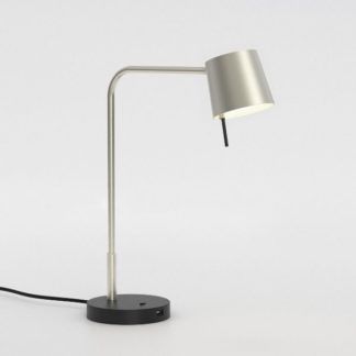 Lampa biurkowa Miura - USB, srebrna
