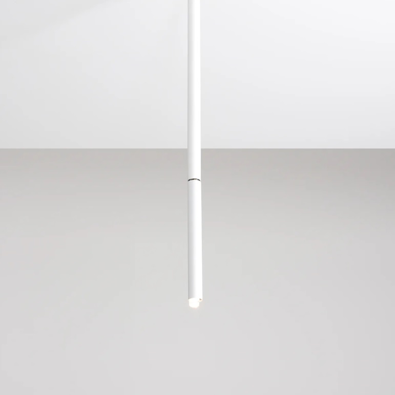 Biała lampa sufitowa Stick M - regulowana