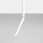Biała lampa sufitowa Stick M - regulowany reflektor