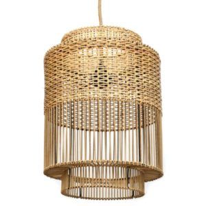 SALE! Lampa wisząca Colonial - rattanowa boho