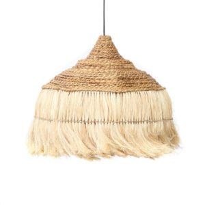 Efektowna lampa wisząca Abaca Hoola - styl boho