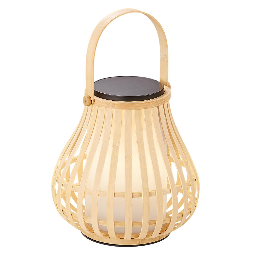 Wiklinowa lampa stołowa w kształcie koszyka