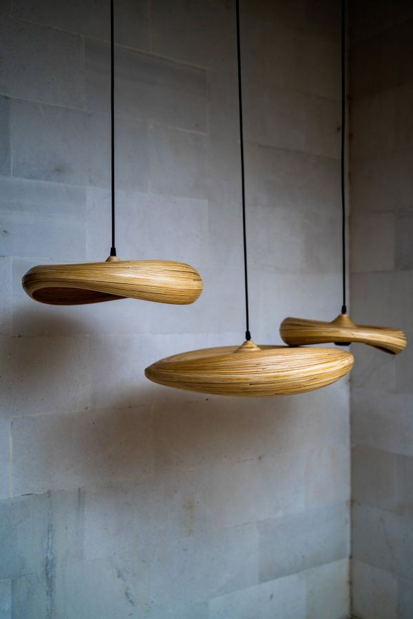 bambusowe lampy w stylu boho