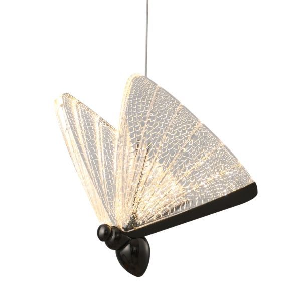 designerska lampa wisząca motyl