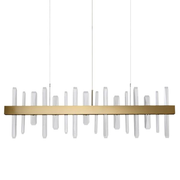 Elegancka lampa wisząca Arctic - LED, złota, 100cm