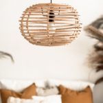 lampa wisząca boho mały klosz