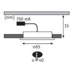 Zestaw opraw meblowych Whirl Mini - LED, 3 szt. - 1