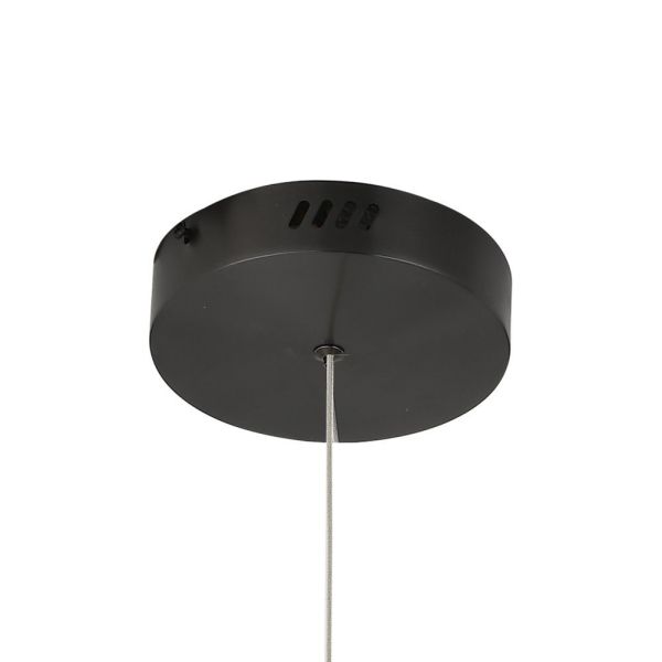 Czarna lampa led do salonu Circle - LED, 80cm - 1