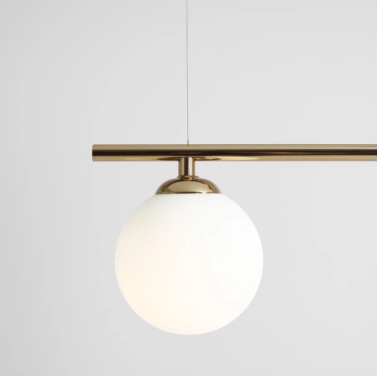 Złota lampa wisząca nad stół Beryl 3
