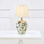 lampa porcelanowa florystyczny motyw