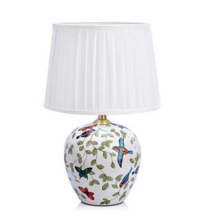 Elegancka lampa stołowa Mansion - ceramiczna