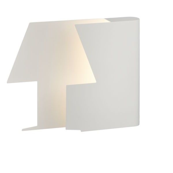 Designerski kinkiet Book - biały LED, prawy