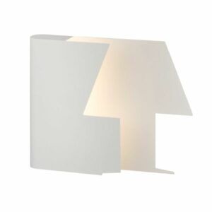 Designerski kinkiet Book - biały LED, lewy