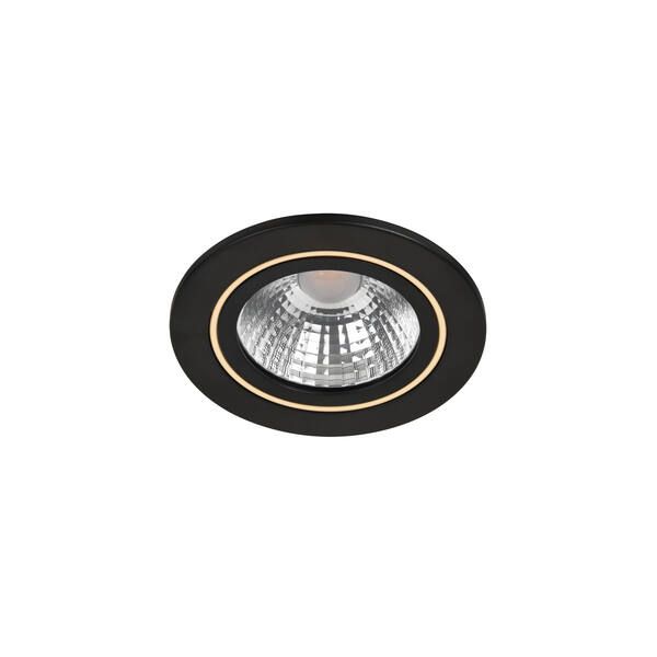 Czarne oczko sufitowe Alec - Nordlux, LED, funkcja ściemniania