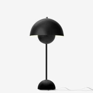 Nowoczesna lampa stołowa Flowerpot VP3 - czarny mat