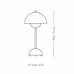 Przenośna lampa stołowa Flowerpot VP9 - Dark Plum - 1