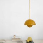żółta lampa wisząca do kuchni