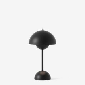Nowoczesna lampa mobilna Flowerpot VP9 - czarny mat