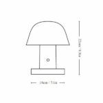 Przenośna lampa stołowa Setago JH27 - beżowa i zielona - 1