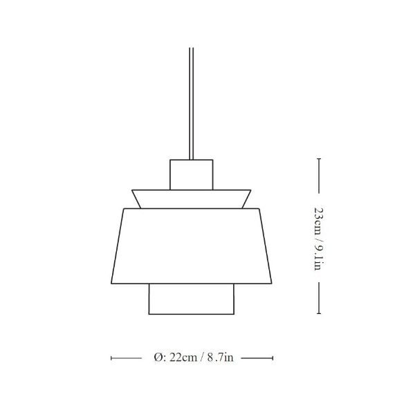 Lampa wisząca Utzon JU1 - mosiądz - 1