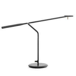 Designerska lampa biurkowa Flow - czarna, LED