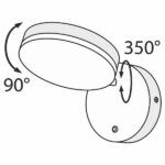 Nowoczesny kinkiet Fad - czarny, LED - 2