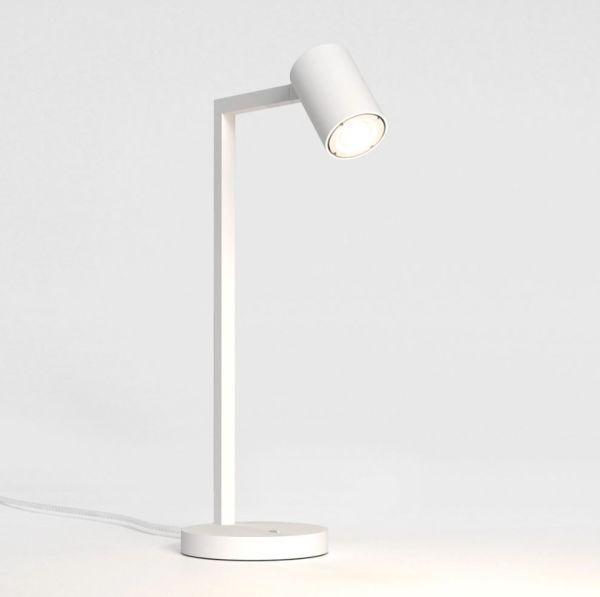 Biała lampa stołowa w nowoczesnym stylu