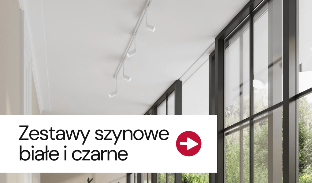 białe oświetlenie szynowe