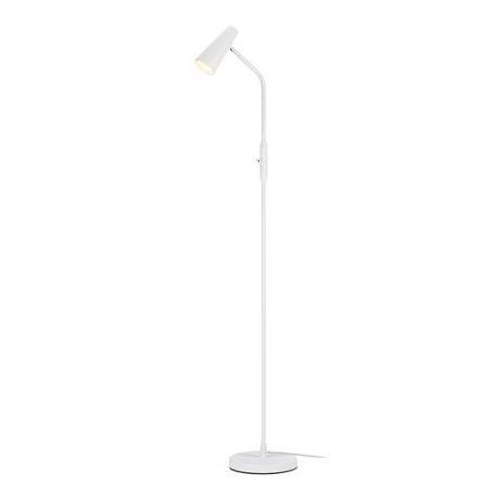 Biała lampa podłogowa w minimalistycznym stylu