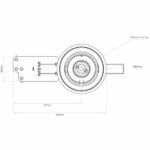 Oczko sufitowe Minima Round - wychylne, czarne - 1