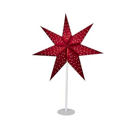 Czerwona gwiazda świąteczna Clara - lampa stołowa