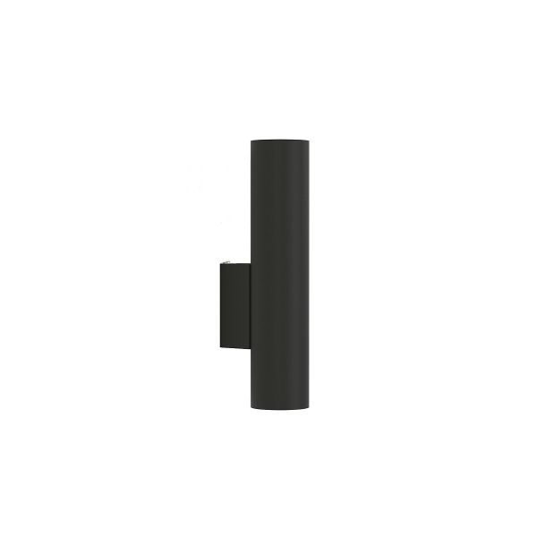 Nowoczesny kinkiet w kształcie tuby w kolorze czarnym